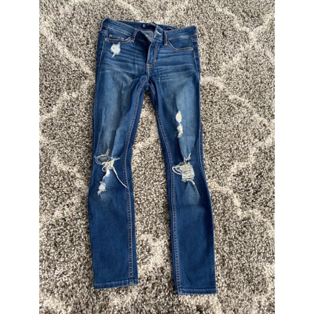hollister ripped jeans